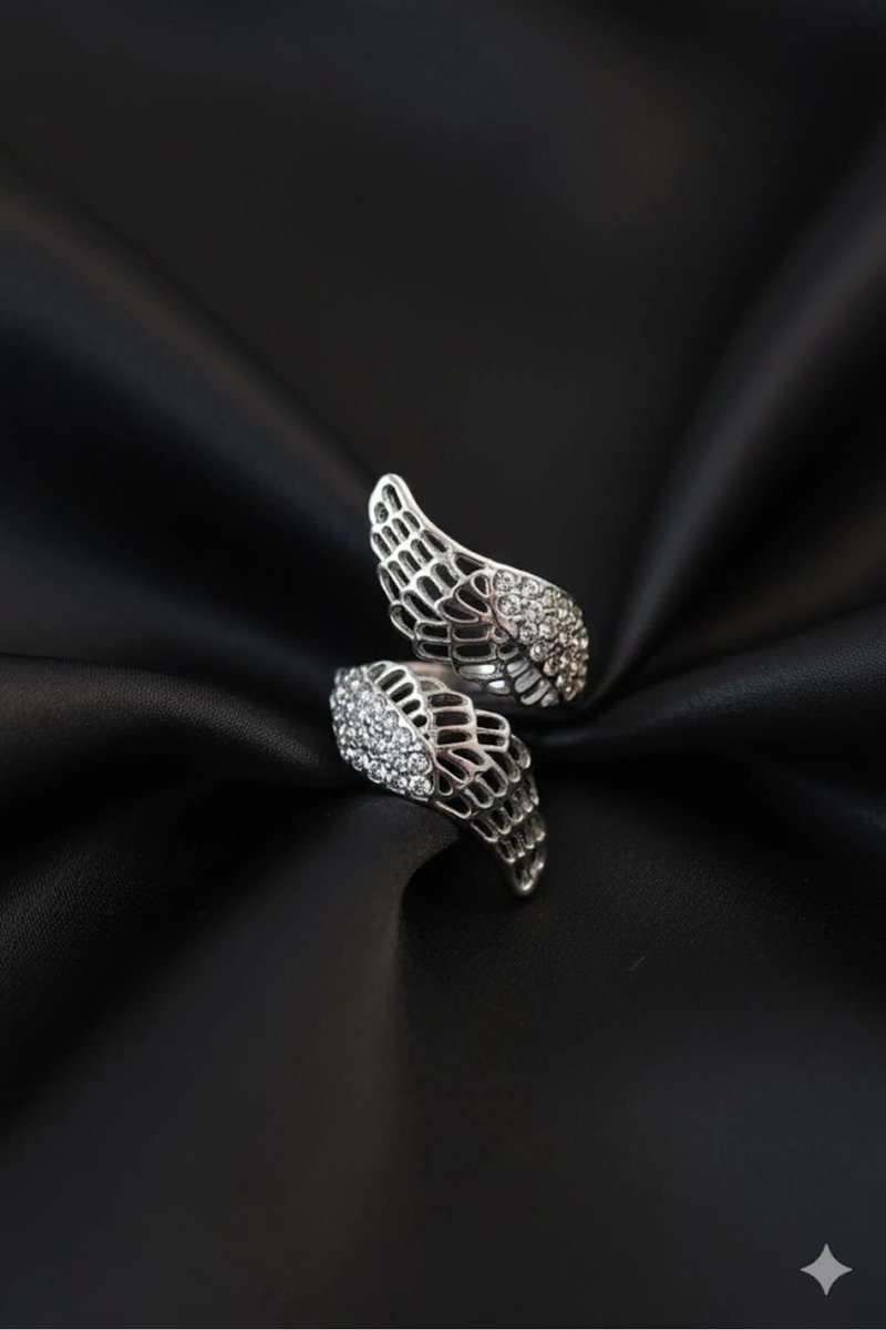 Dorvina Verstelbaar Kanat Ring Zilverkleurig Metal Zirkonia Sieraad