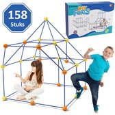 Fort Bouwpakket 158 Onderdelen - Speelgoed 3 Jaar 4 Jaar 5 Jaar - Kinderspeelgoed - Sensorisch Speelgoed - Bouwset Jongens Meisjes - Educatief Buitenspeelgoed - Montessori Speelgoed