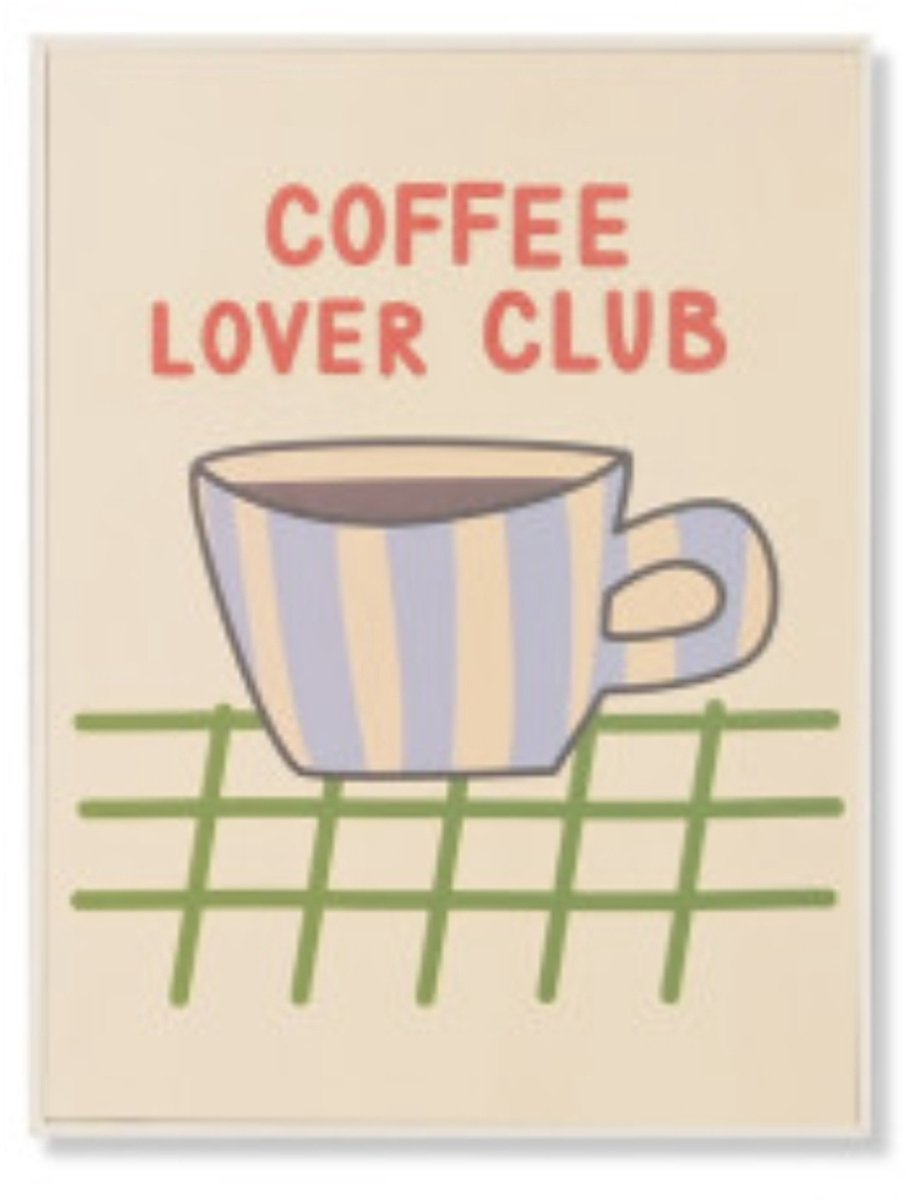Beker koffie schilderij - Item Int.
