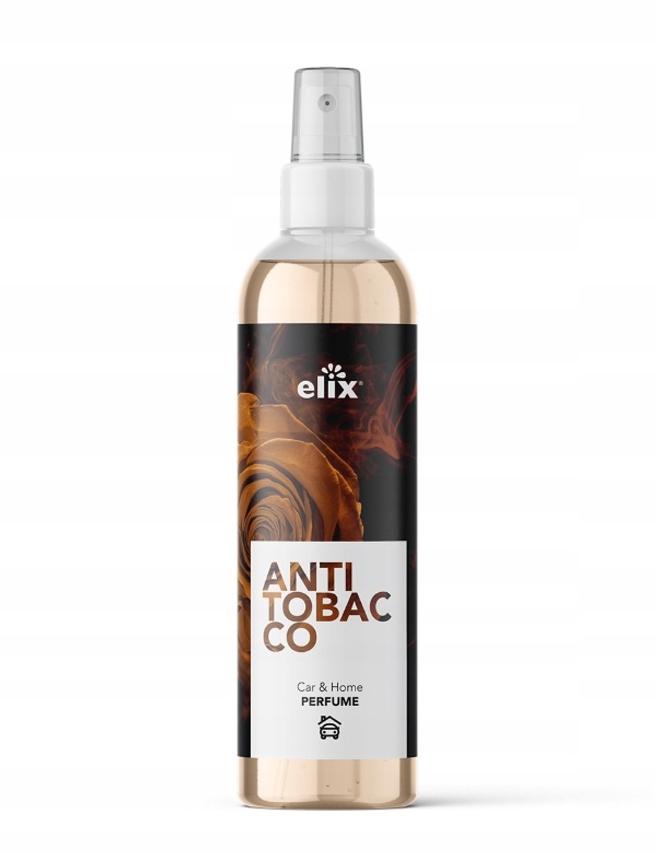 Elix - Anti Tabakgeur - Anti Sigaretten Geur - Luchtverfrisser Spray - Interieur Parfum Spray - Handzame Air Freshener voor Auto, Tas & Kamer - Compacte Geurspray Reizen & Onderweg - 75ml - Anti-Tobacco