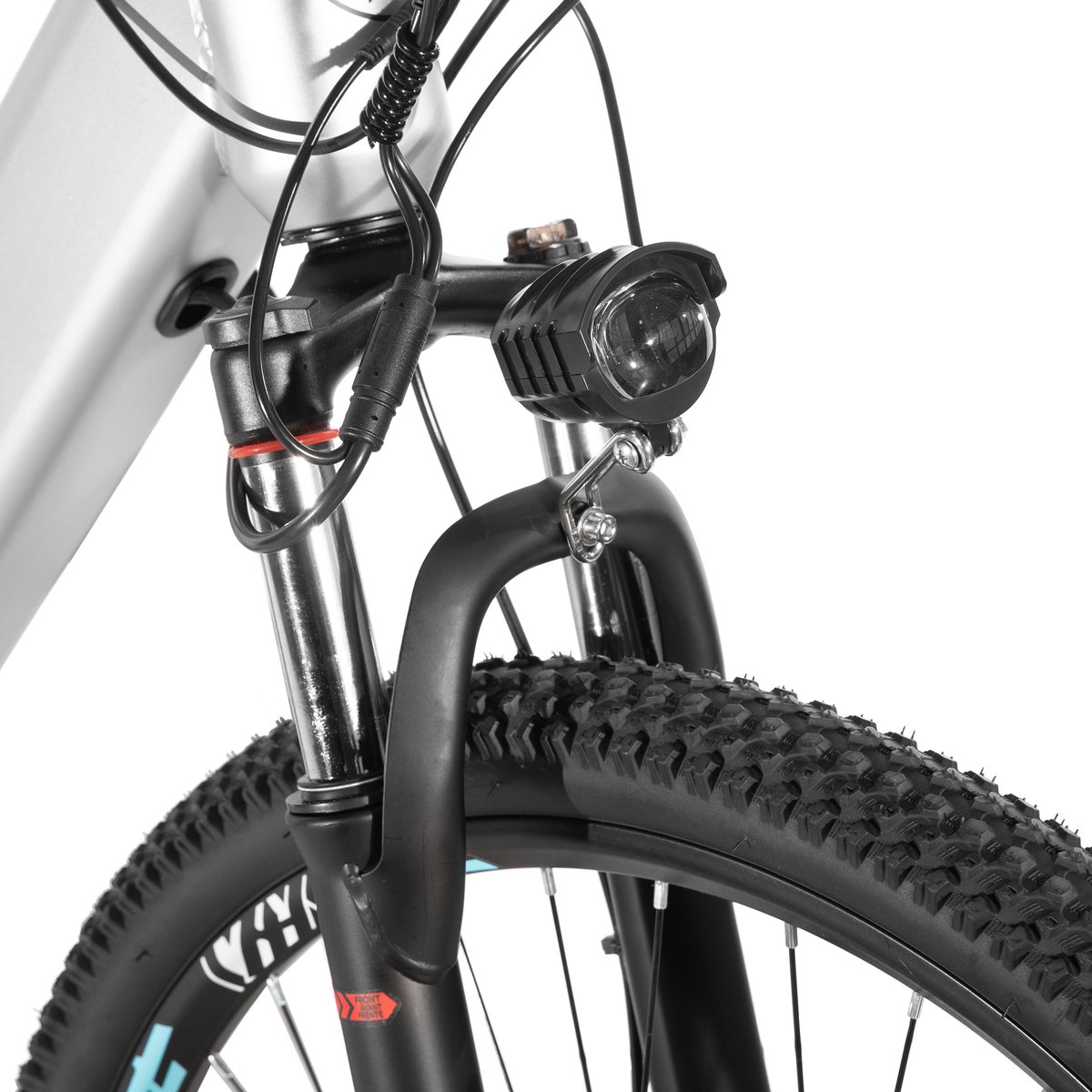 Hiland Spokane Elektrische Mountainbike - 27.5 Inch - Full Suspension - 250W Motor - Shimano 7 Versnellingen - Mechanische Schijfremmen - Grijs thumbnail 3
