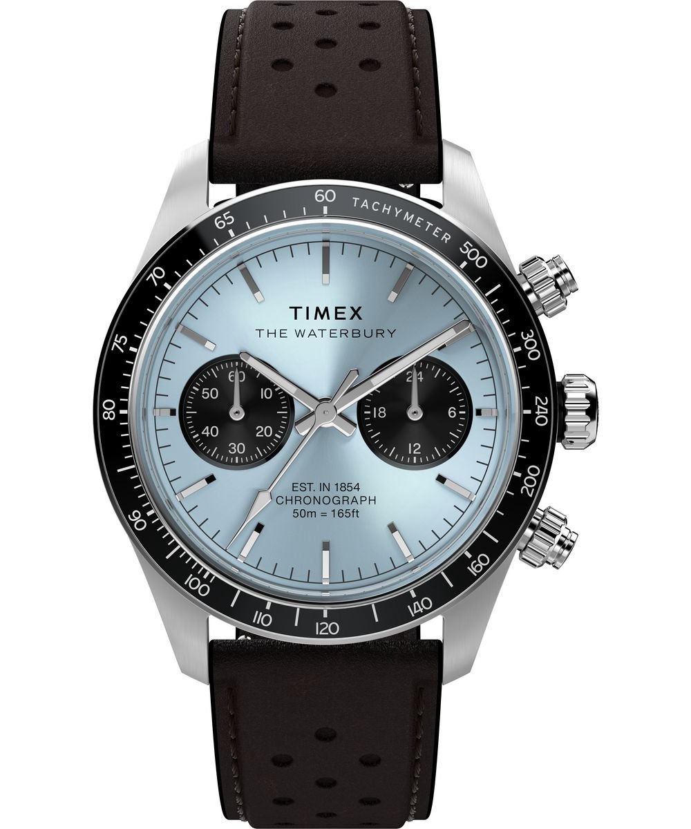 Timex Waterbury Heritage TW2Y70600 Horloge - Leer - Bruin - Ø 39 mm