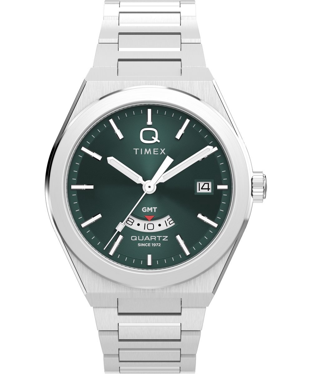 Timex Q Timex Continental TW2Y24800 Horloge - Staal - Zilverkleurig - Ø 39 mm
