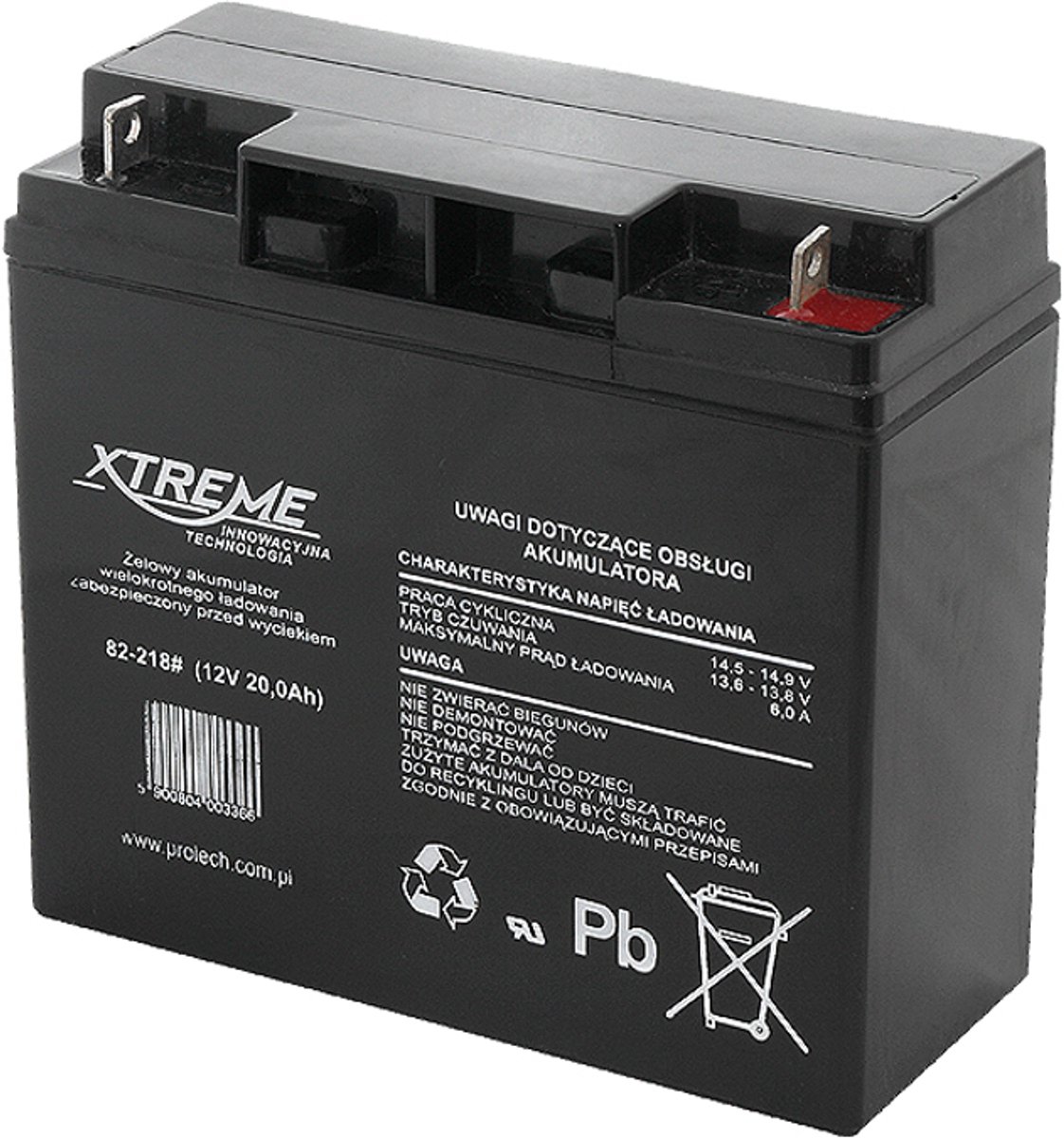Xtreme - Gel Accu - 20Ah 12V - Loodaccu