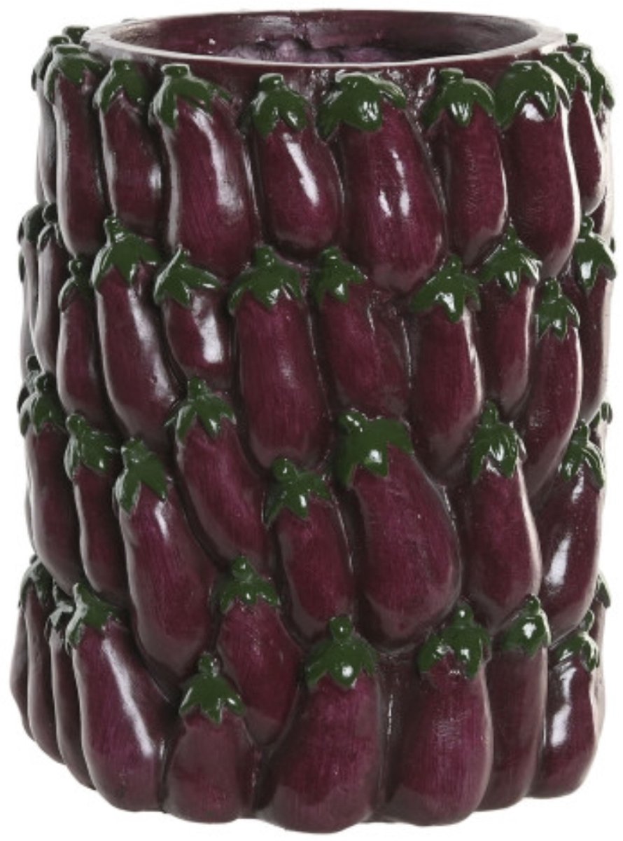 Aubergine bloempot - Item Int.