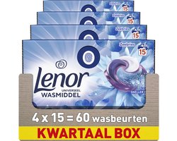 Lenor Wasmiddel All-in-1 Pods Zeebries - 4 x 15 stuks