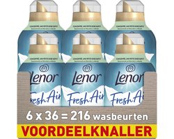 Lenor Fresh Air Wasverzachter - Noorderlicht - 6 x 36 Wasbeurten