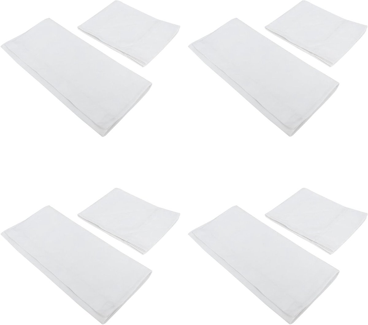Set van 4 vervangende canvas hoezen voor regisseursstoelen, gestreept en duurzaam, perfect