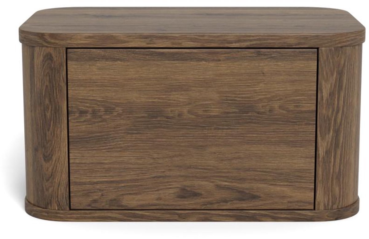 Nachtkastje Sterling Gerookt Eiken 46cm - Giga Living