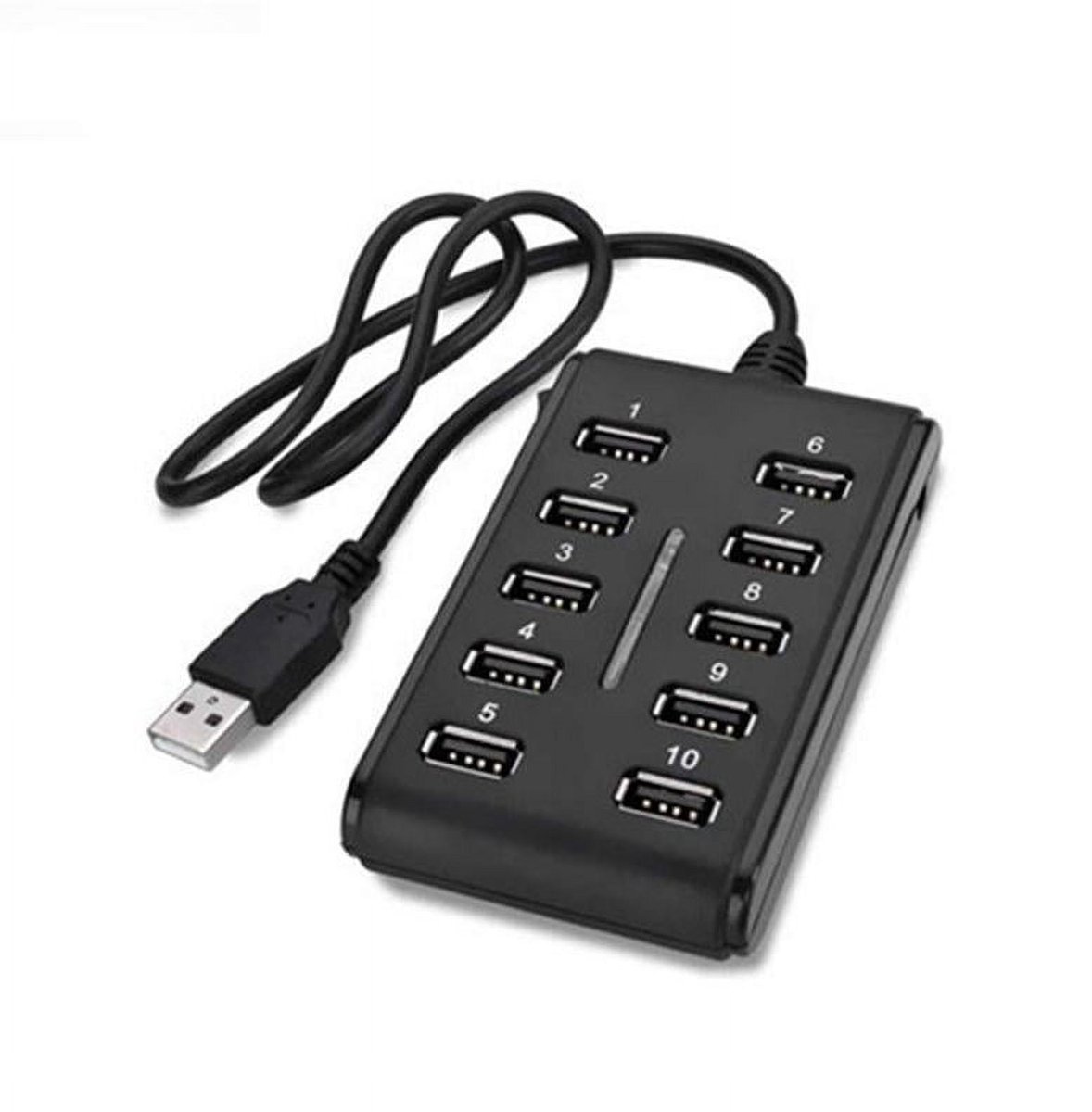 10-poorts USB 2.0 High-Speed USB-splitter ST-extender met voeding voor D3P7
