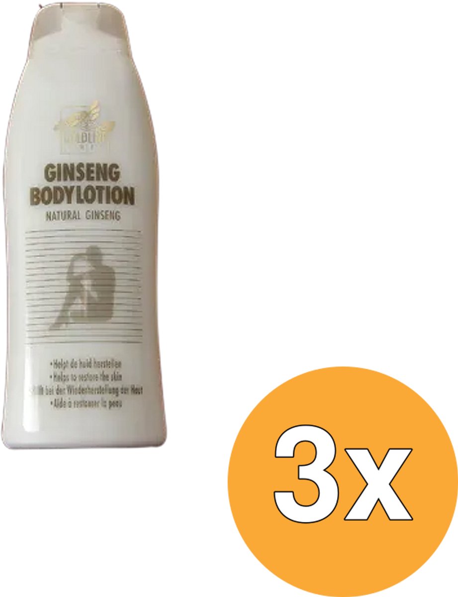 3x Goldline Gingseng Bodylotion (500 ml)