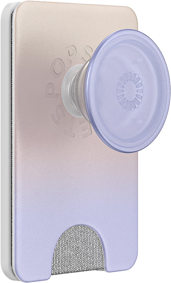 PopSockets, PopWallet MagSafe Houder voor Smartphone met Geïntegreerde Kaarthouder, Paars