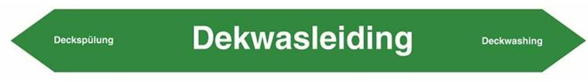 Leidingmarkering-Sticker Dekwas
