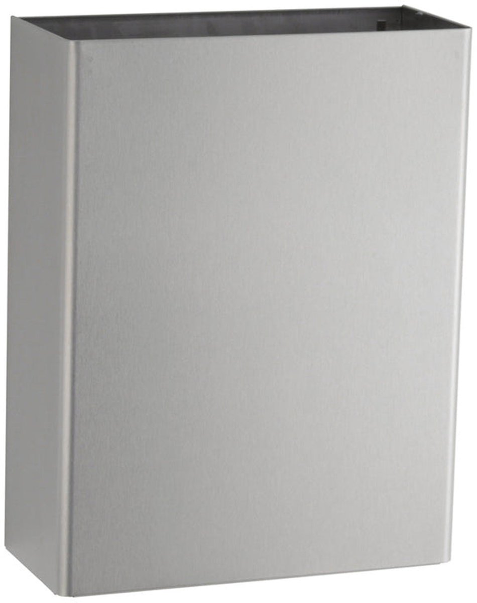 Bobrick B-279 Classic Series roestvrijstalen afvalbak, matte afwerking, 24 liter