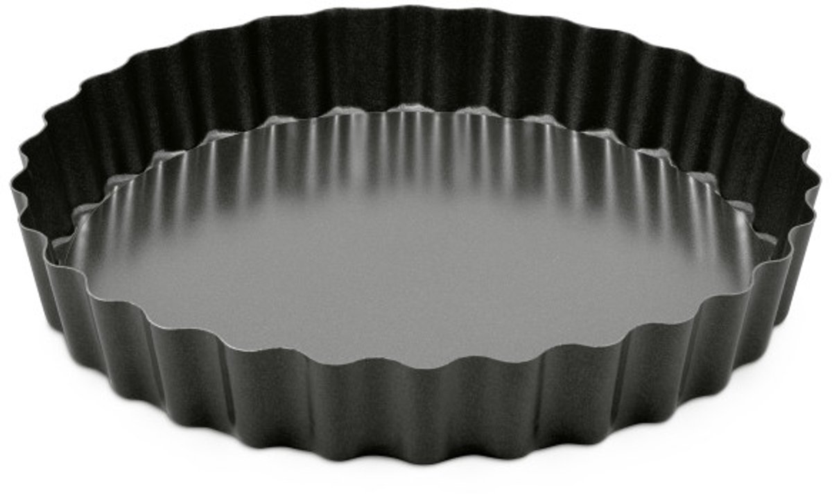 Zyliss Quichevorm met Losse Bodem 25 cm – Antiaanbak Taartvorm - Koolstofstaal - Vaatwasmachinebestendig