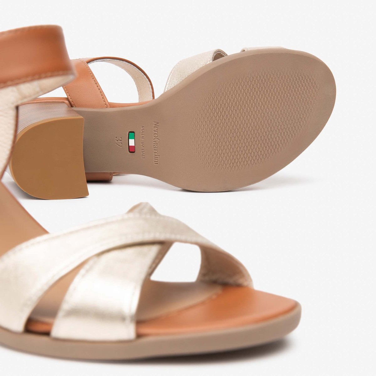 Sandalen Nerogiardini Etoile Sand Armenia Cognac Tr Aulla Col.Tabak - Fashion Wear - Vrouwen