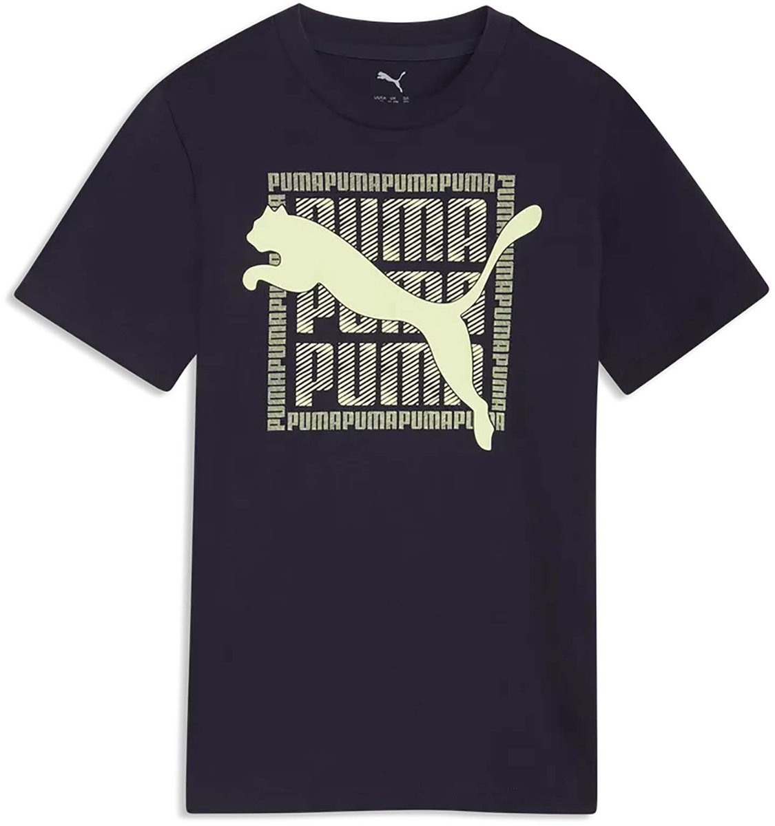 Puma T-Shirt Graphic Cat Tee B Fashion Wear Kinderen Blauw