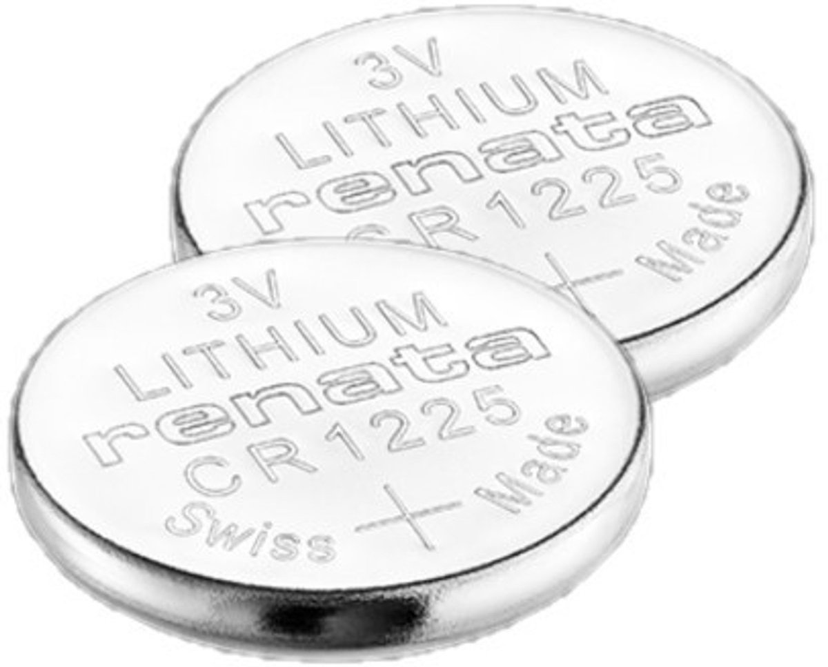 Renata - Knoopcel batterijen - CR1225 - Lithium - 3V - 2 stuks