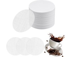 600 Stuks Koffiefilterpapier - Ronde Koffiefilters - 64mm - Wit - Koffie Filterpapier - Geschikt voor AeroPress Go & Original - Micro-Filters - Espresso & Cold Brew Accessoire - Barista Kwaliteit