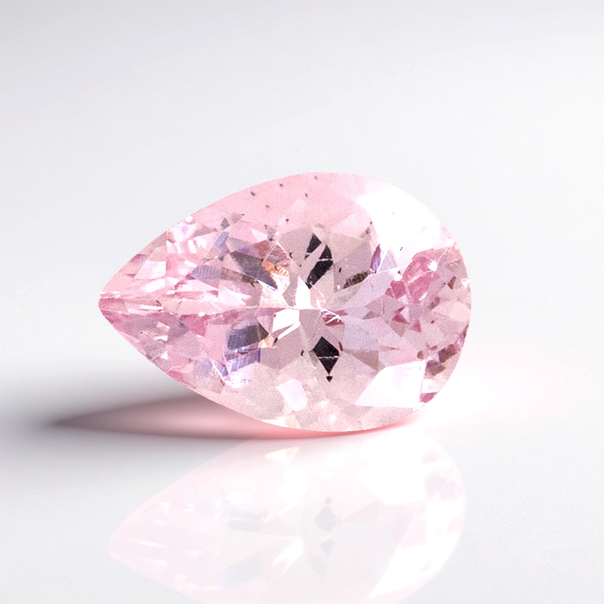 Cavill - Braziliaanse Morganiet 1,03 ct - Peervormige Edelsteen - Roze Juweel - Facetgeslepen Heldere Edelsteen Voor Sieraden