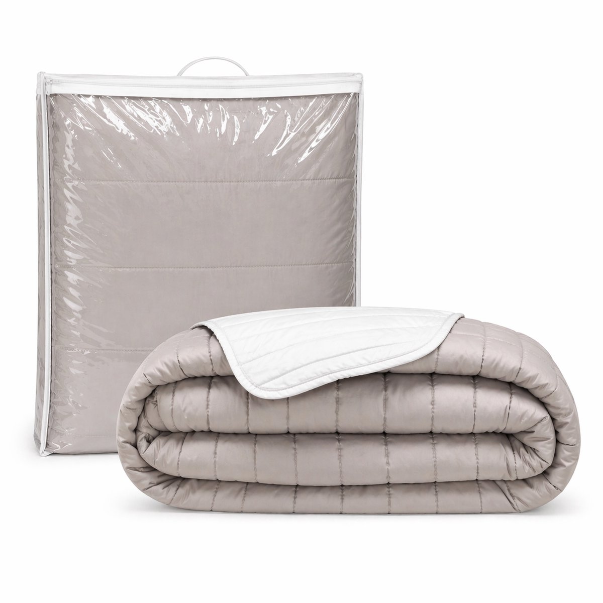 Luxe Bedsprei - Zomerdeken - Deken - Boutis - 180 x 240 cm - 1 persoon - Gematlasseerd - Effen - Taupe/Codra