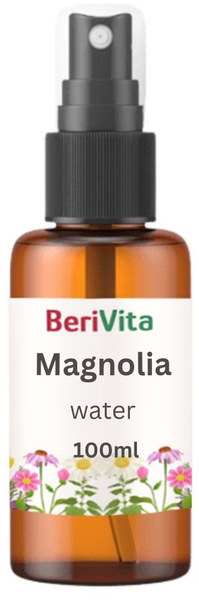 Magnolia Water 100ml Sprayfles Glas - Puur - Hydrosol, Hydrolaat van Bloemen