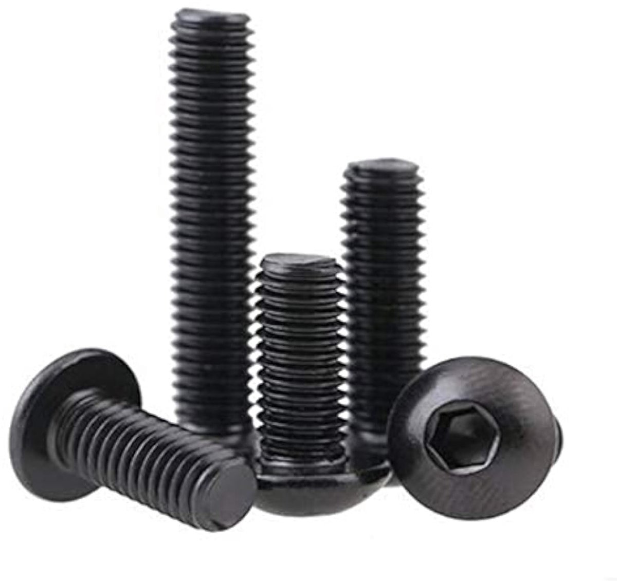 RVS Hex Socket Button Head Schroeven Set van 20 Stuks - M5 x 12mm, Duurzame Bevestigingsmiddelen voor Diverse Toepassingen