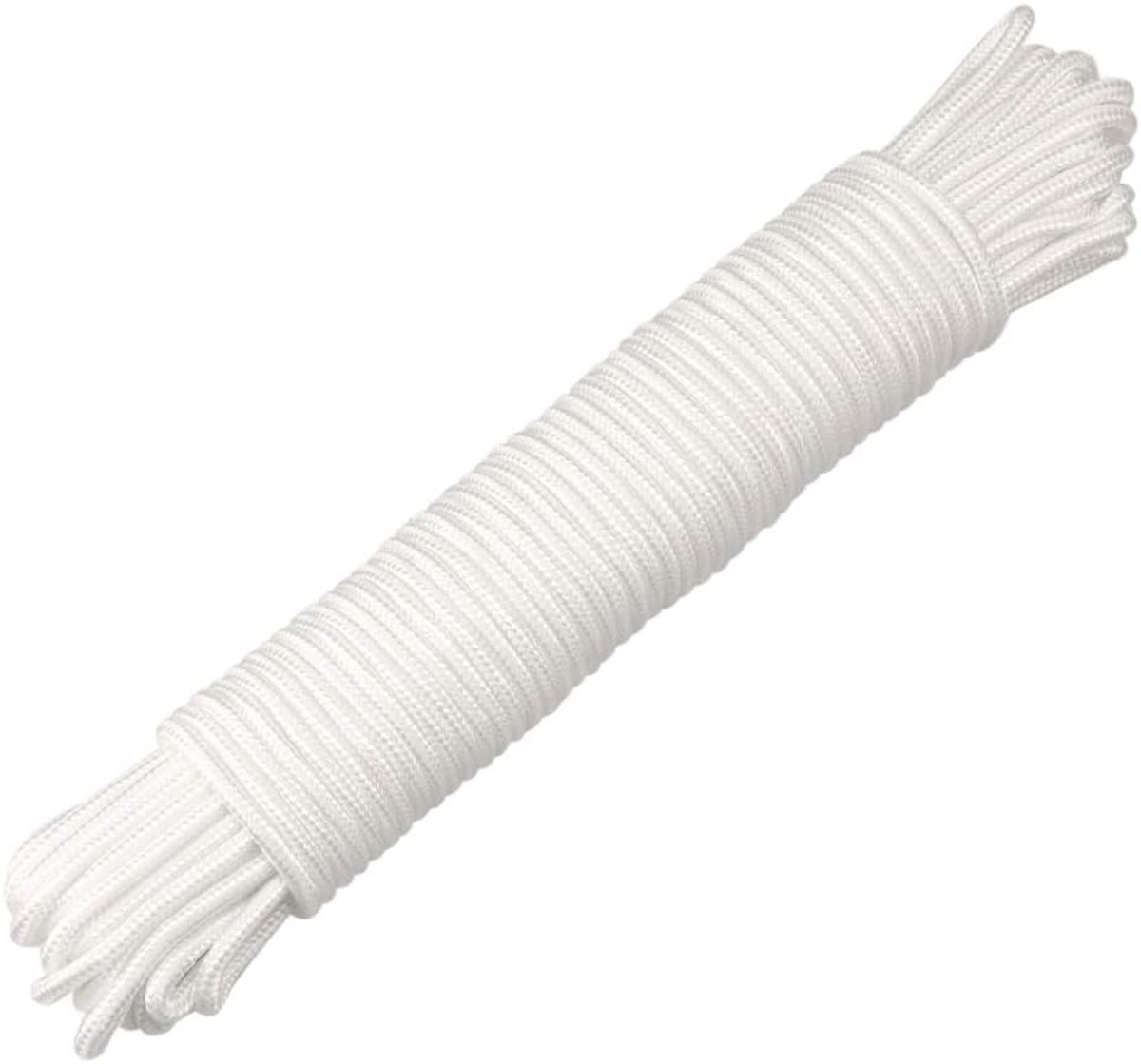 6mm Paracord Touw, Wit Nylon Touw van 30M, Multifunctioneel Touw voor Klimmen, Trekking en Kamperen