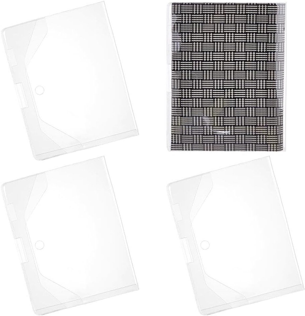 A5 Transparante PVC Boekomslagen voor Notebooks, Planners en Documenten - 24,5 x 38,5 cm, Ideaal voor A5 Dagboeken en Schetsboeken