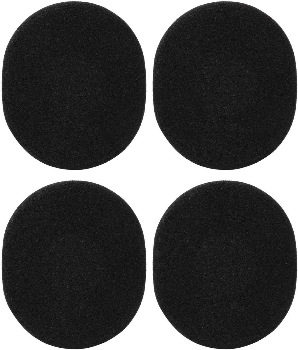 2 Paar Vervangende Oorkussens voor Logitech Hoofdtelefoons met Geheugenfoam, Zacht Leer, Geschikt voor Draadloze Hoofdtelefoon H800 (Zwart)