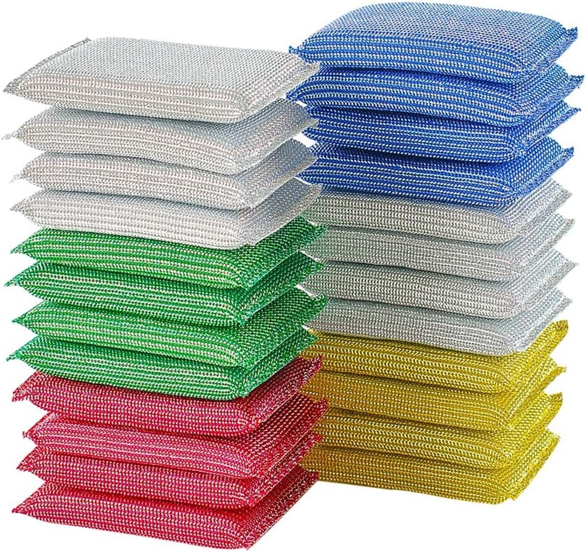 20 Stuks Keuken Schoonmaak Sponsen, Kleurige Cellulose Sponsen voor Krasbestendig Schoonmaken in Keuken, Badkamer en Auto, Ideaal voor Ramen en Vloeren