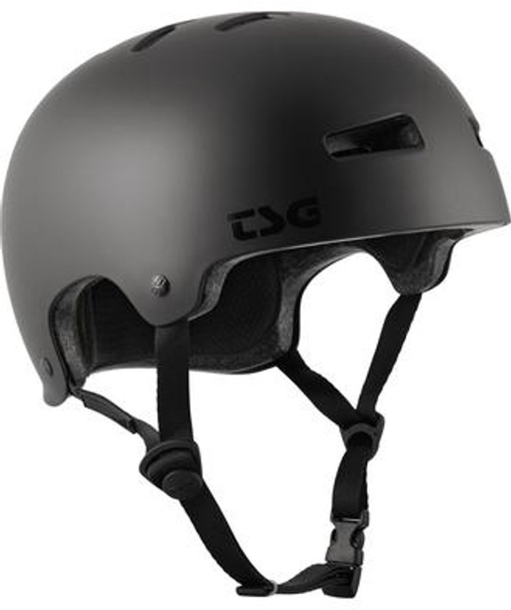 TSG Evolution skatehelm satin dark Zwart