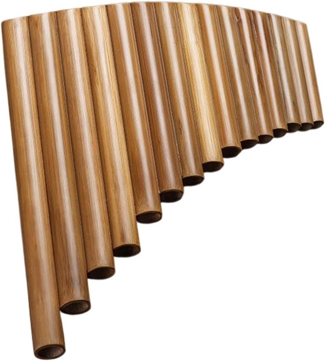 Bamboe Panfluit - Muziek Instrument - Muziek Maken - Handgemaakt Ontwerp - 30 cm - Natuurlijk