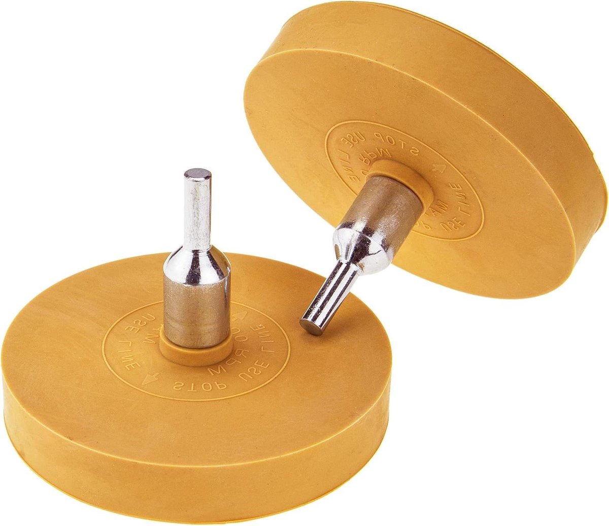 Foliegum set - Lijmverwijderaar - Auto reinigen - Krasvrij resultaat - 88 mm diameter - Grijs
