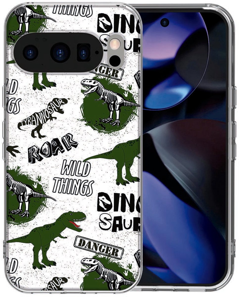 Google Pixel 10 / 10 Pro TPU hoesje Dinosaurus
