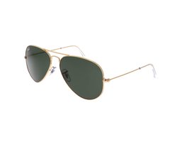 Ray-Ban Aviator RB3025 L0205 Zonnebril – Goud/Groen – 58mm