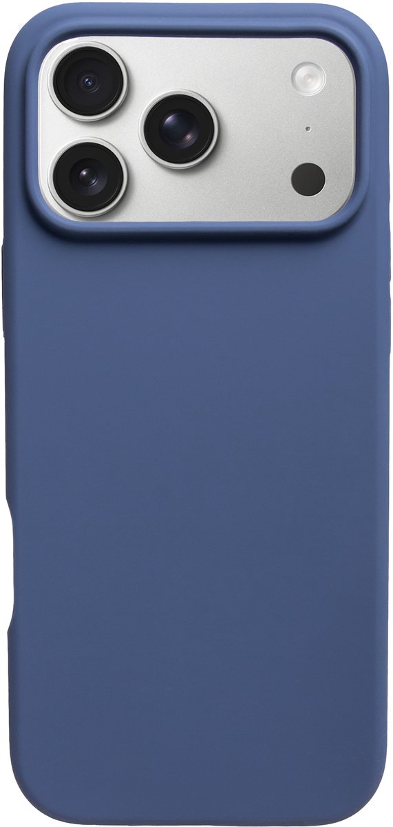 BMAX Siliconen hard case hoesje voor iPhone 17 Pro Max - Hardcover - Apple - Back cover - Backcover - Beschermhoesje - Telefoonhoesje - Hard case - Telefoonbescherming - Donkerblauw