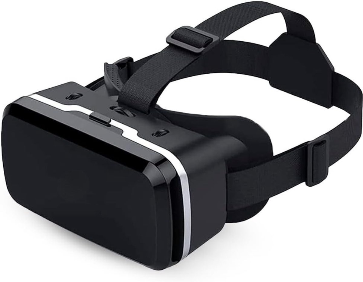 TIM® VR Bril met controllers - VR Bril - VR-brillen - Zwart - 15cm x 20cm x 10cm