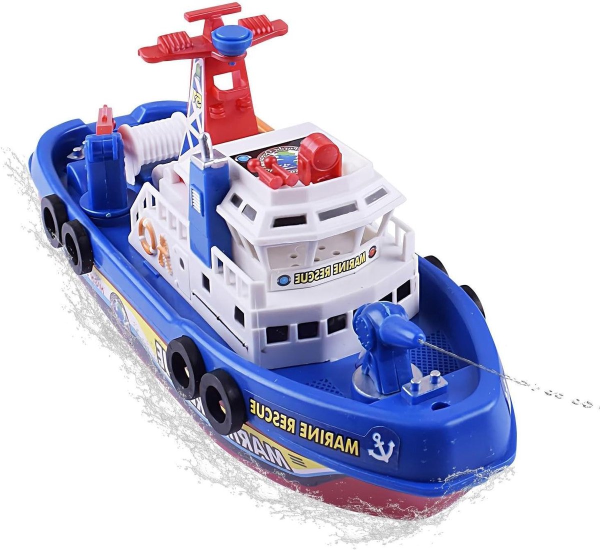 Bad speelgoed voor kinderen - Elektrisch vuurbootje met waterstraal - Cartoon waterspelletjes voor bad - Jongens meisjes badkuip zwembad badkamer zwemmen Pasen buiten speelgoed
