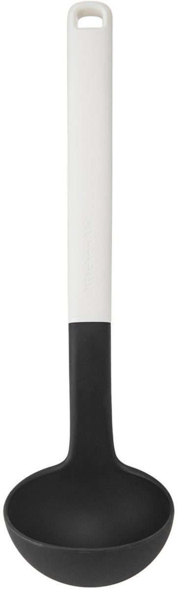 Soeplepel, Pollepel, Serveerlepel, 30 cm, Kunststof/Nylon, Wit - KitchenAid