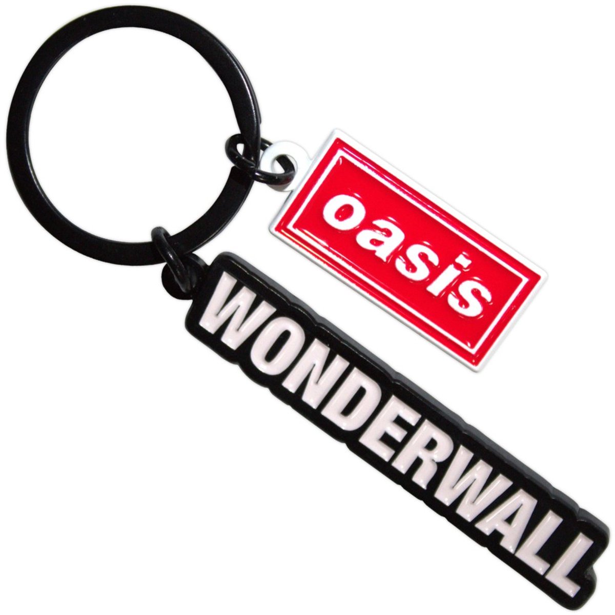 Oasis - Wonderwall Decca Logo Charm Sleutelhanger - Zwart/Multicolours