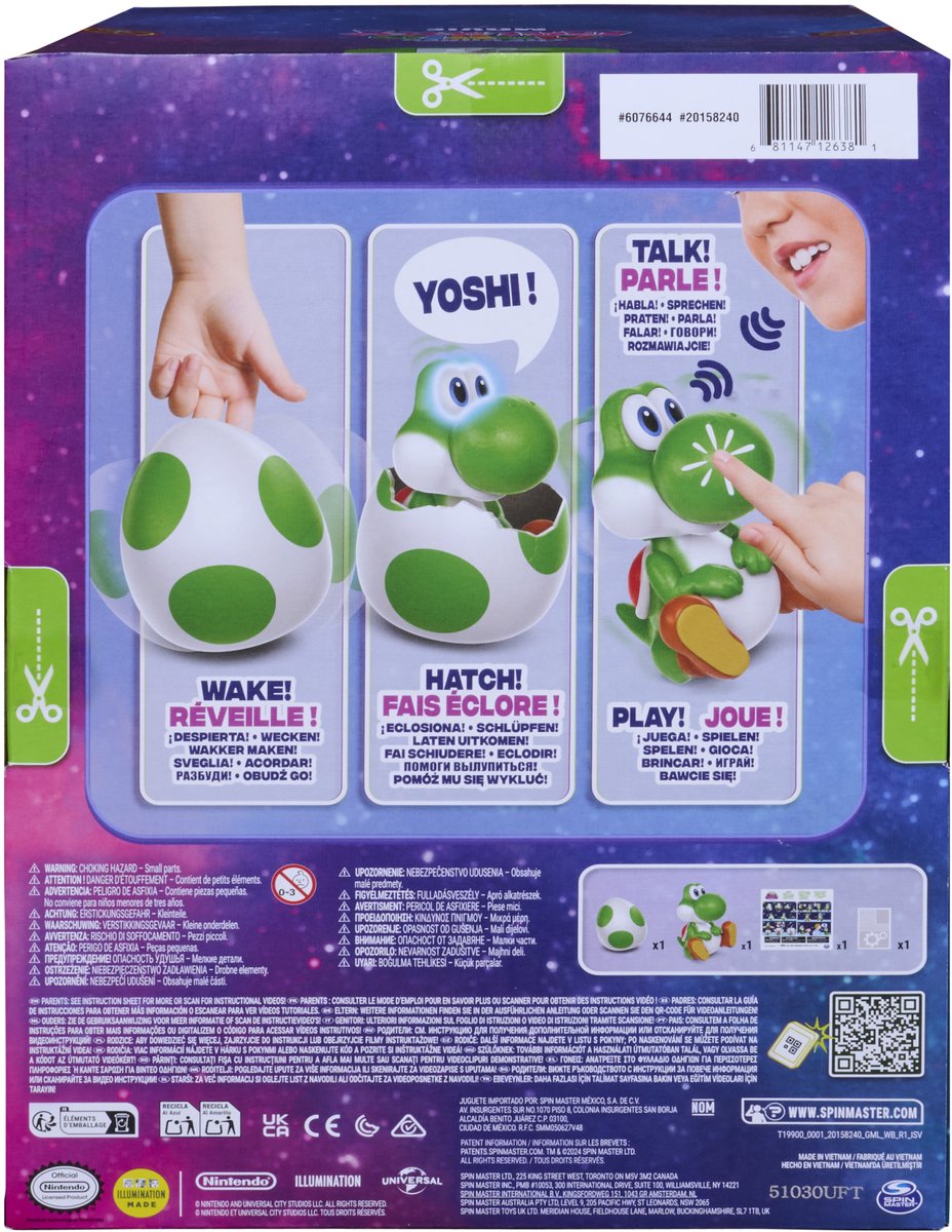 Super Mario Galaxy Movie - Nintendo - The Super Mario Galaxy Movie - Interactief Yoshi Ei - Speelfiguur — afbeelding 10