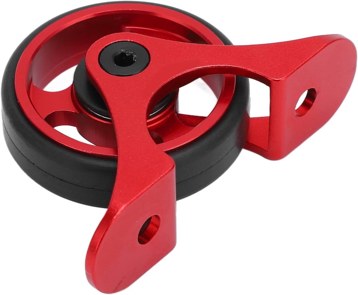 Fiets Spatbord Wiel - Ondersteunend Wiel - Vouwfiets Ondersteuning - Stabiele Lagers - 4.6mm Gat - Rood