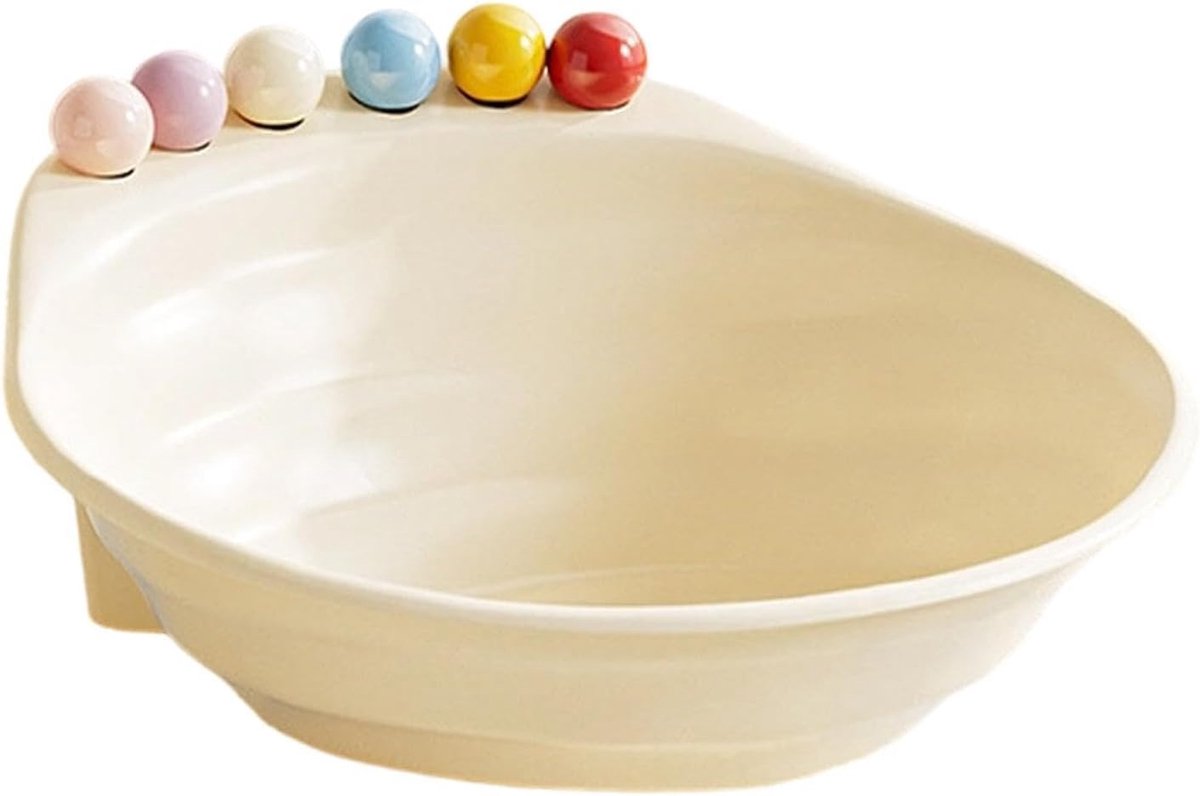 Universele snackvork, multifunctioneel, inclusief 6 vorken, geschikt voor feestjes, fruitschalen, enz. - Wit