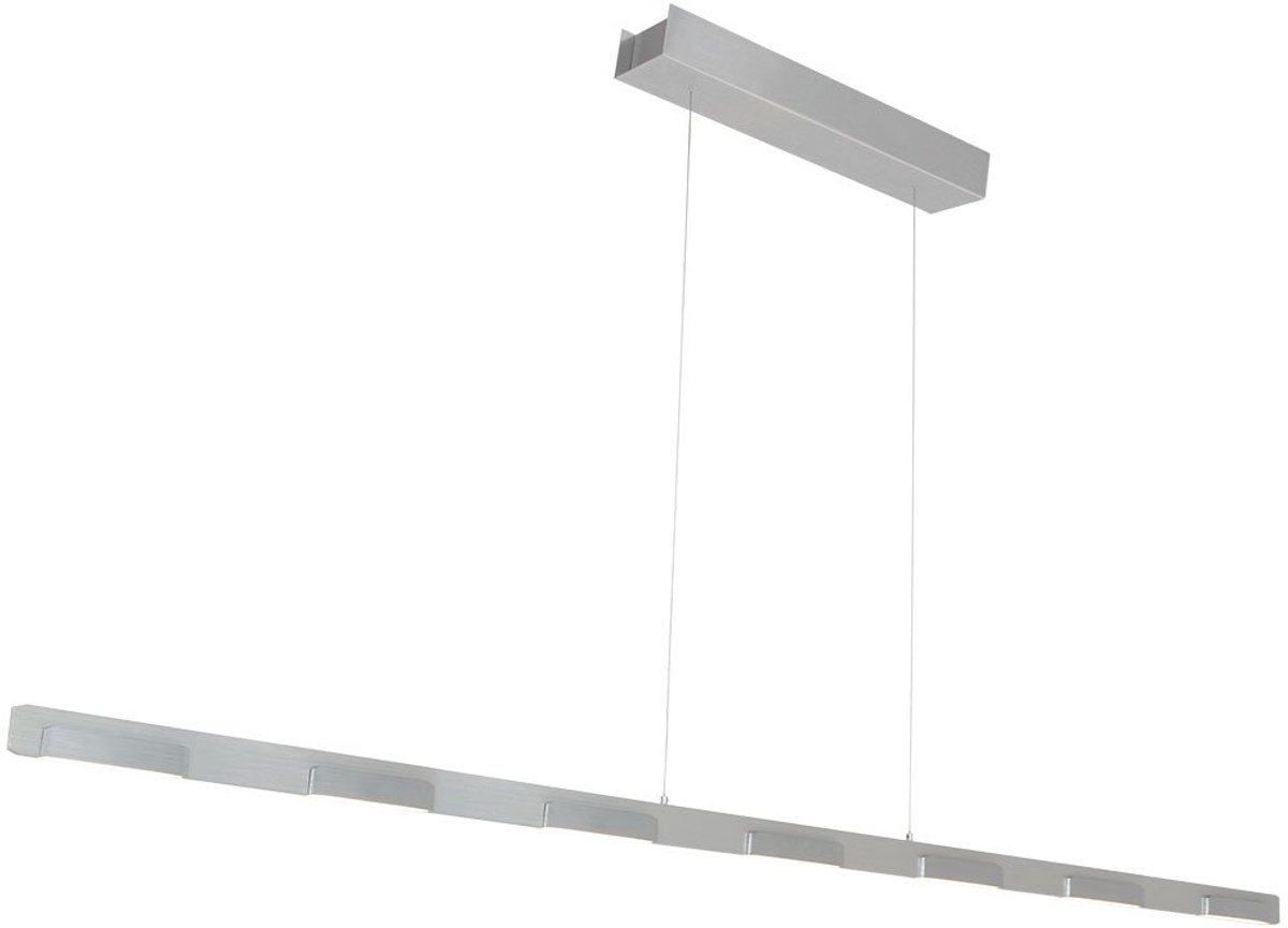 Hanglamp Bloc 3297ST Staal 171 cm Hoogteinstelbaar met Kabel Lift Steinhauer, Modern Design, Dimbaar met Externe Dimmer