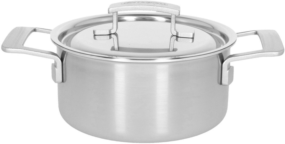 Demeyere - Industry 5 Kookpan met deksel 18 cm - RVS - Dichte rand