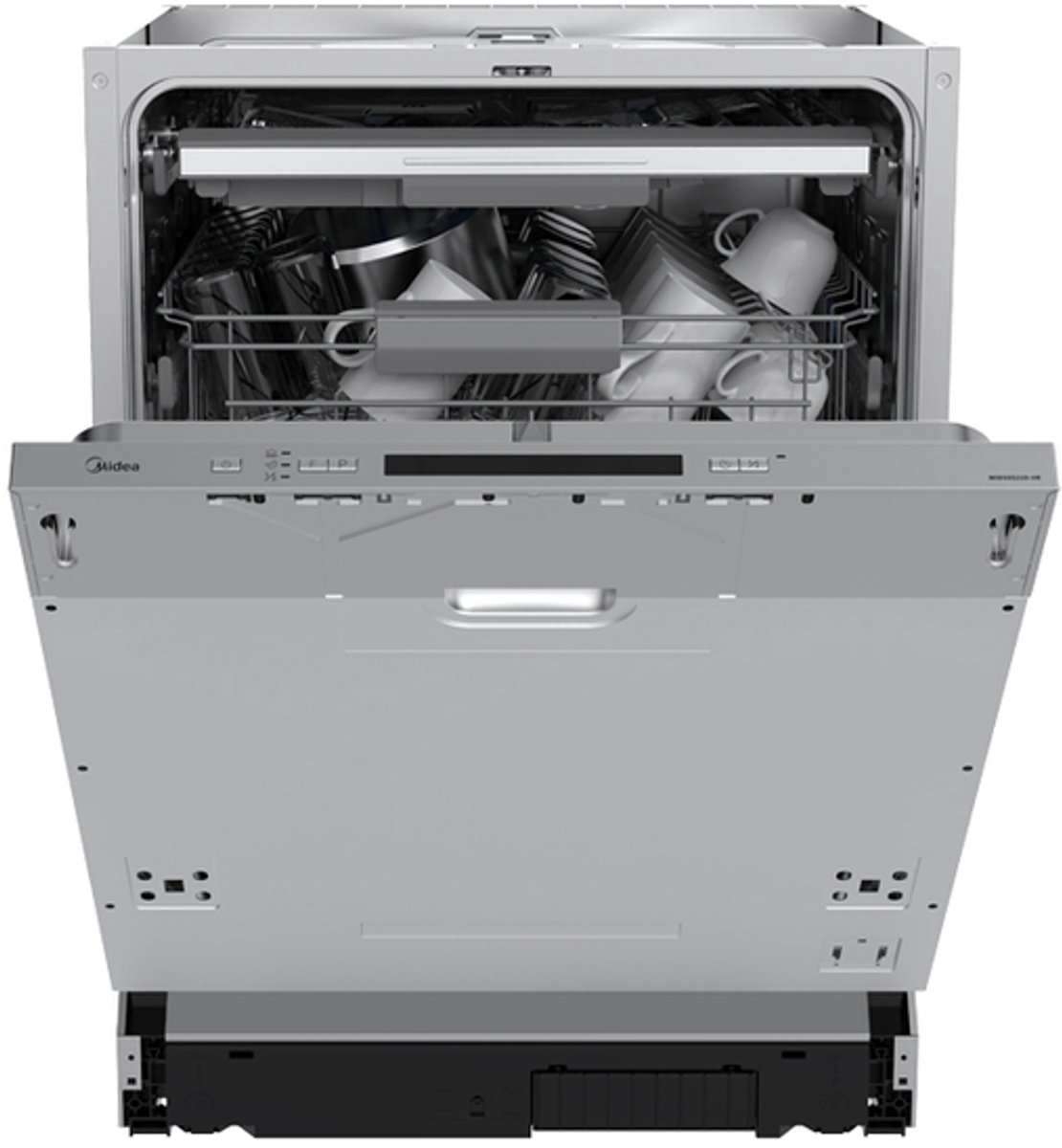 Midea MID60S220-HR - Inbouwvaatwasser - RVS - D label - 14 couverts - 44 dB - Volledig geïntegreerd - 11 l waterverbruik (per cyclus, gebaseerd op het ecoprogramma)