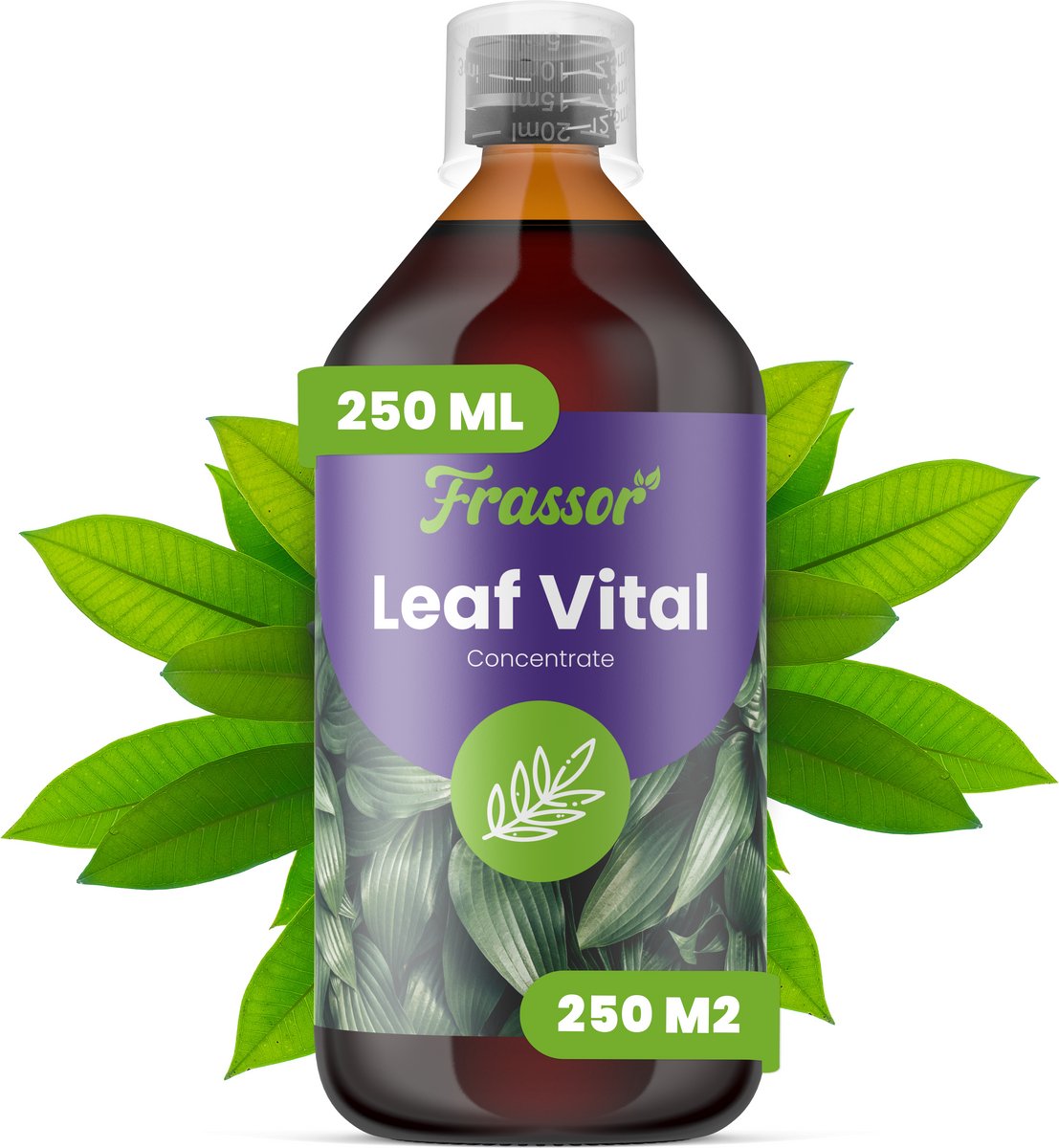 Leaf Vital Concentraat - 250 Ml Voor 250 M2 - Versterkt De Vitaliteit Van Bladeren En De Weerstand Van Planten - Milde Plantaardige Formule - Geschikt Voor Eetbare En Sierplanten - Veilig Voor Regelmatig Gebruik - Frassor
