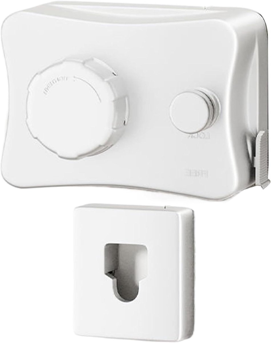Intrekbare Waslijn - Wand Waslijn - Ruimte Besparen - Vergrendelingsmechanisme - 5.1 Meter - Wit
