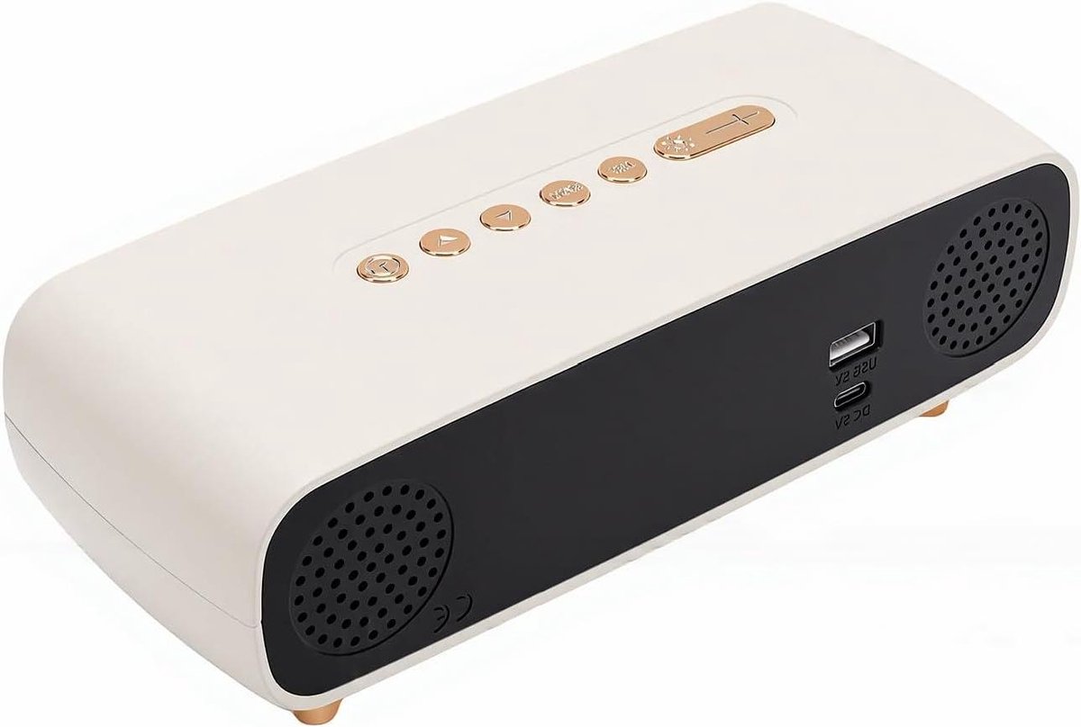 Digitale Wekker - Slaapkamerklok - Wakker Worden - Met USB Opladen - 95 x 85 cm - Wit